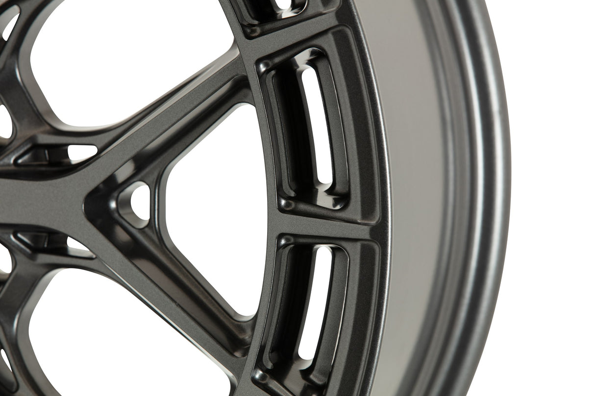 20" Vossen HFX1 Matte Gunmetal 20x9 Concave Wheels Rims Fits GMC Sierra