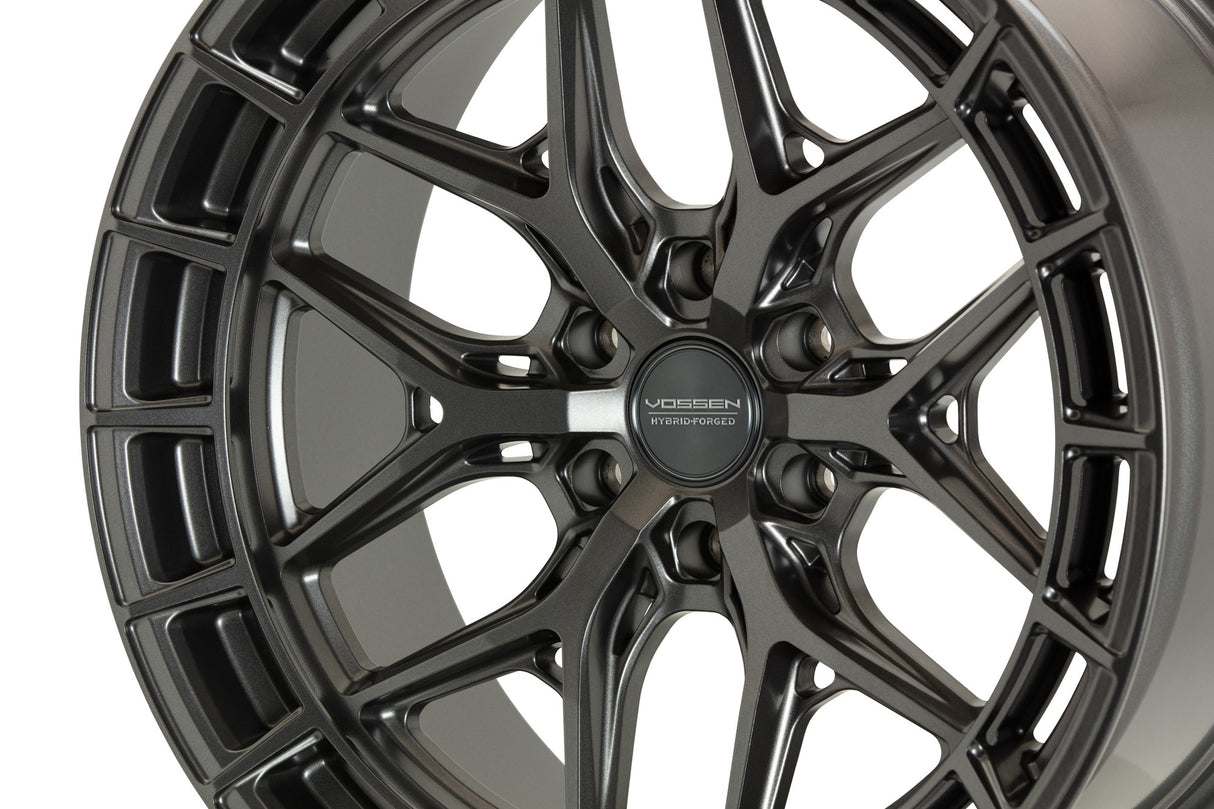 20" Vossen HFX1 Matte Gunmetal 20x9 Concave Wheels Rims Fits Cadillac Escalade V