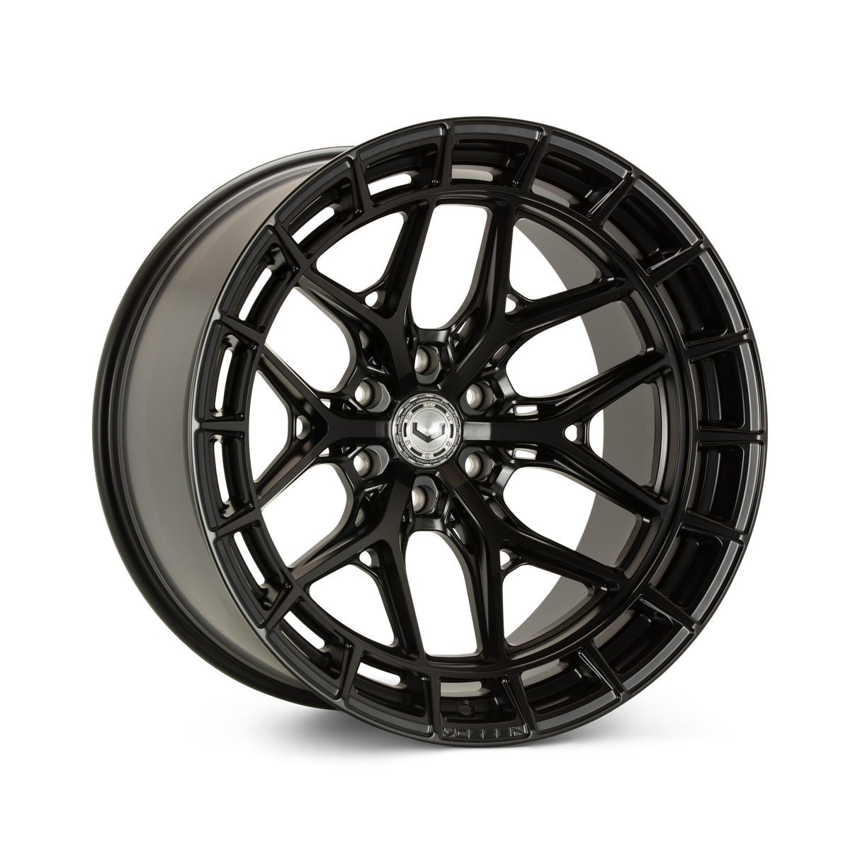 22" Vossen HFX1 Satin Black 22x12 Concave Wheels Rims Fits Ford F150 2015-2020