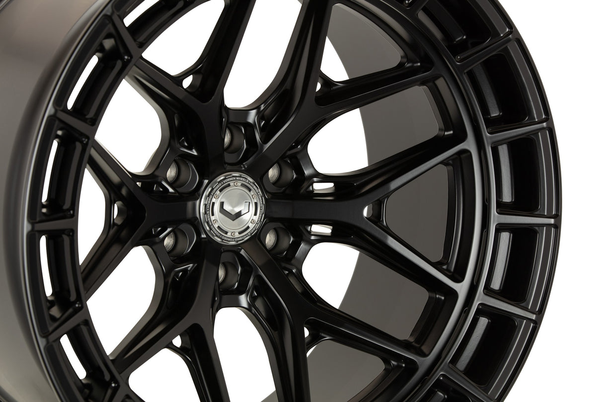 22" Vossen HFX1 Satin Black 22x12 Concave Wheels Rims Fits Ford Bronco Raptor