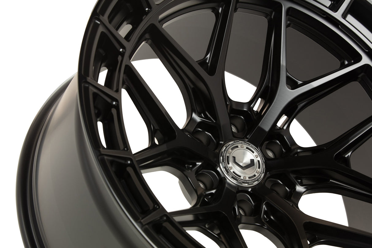22" Vossen HFX1 Satin Black 22x12 Concave Wheels Rims Fits RAM 1500 TRX