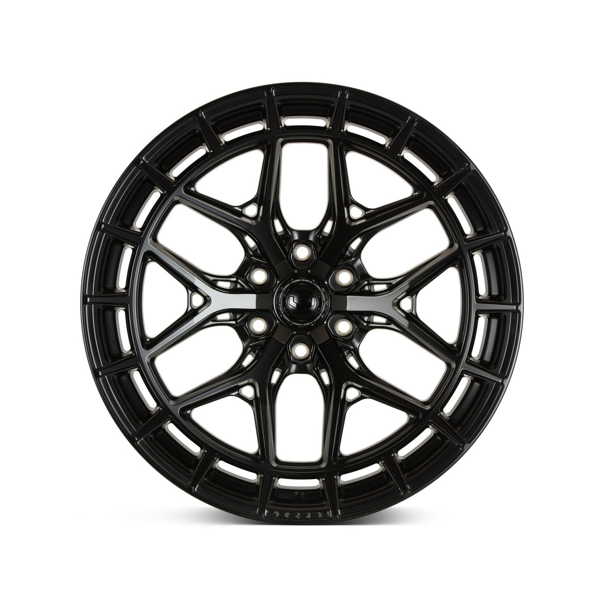 22" Vossen HFX1 Satin Black 22x9.5 Concave Wheels Rims Fits RAM 1500