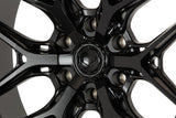 24" Vossen HFX1 Satin Black 24x10 Concave Wheels Rims Fits Lincoln Navigator