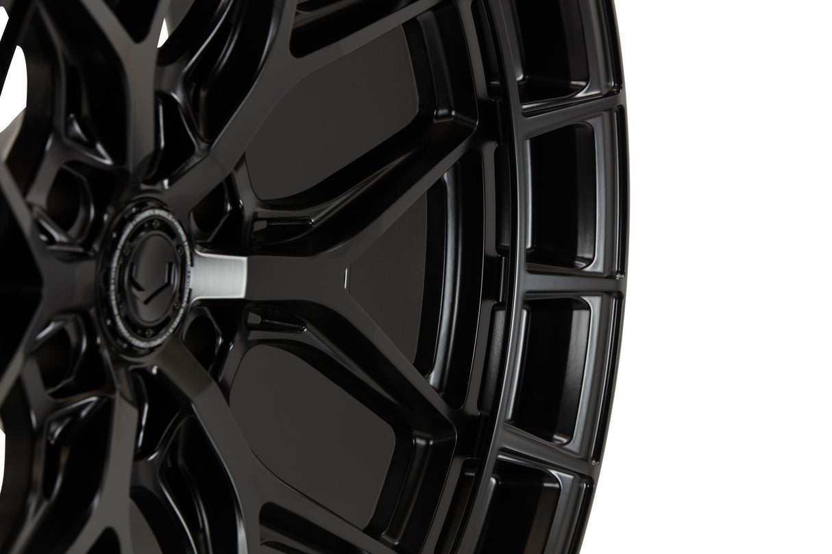 24" Vossen HFX1 Satin Black 24x10 Concave Wheels Rims Fits Lexus LX600 LX700h