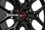 24" Vossen HFX1 Satin Black 24x10 Concave Wheels Rims Fits Chevrolet Tahoe