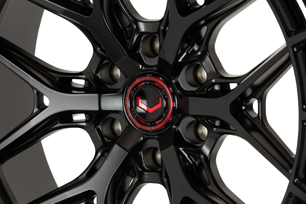 24" Vossen HFX1 Satin Black 24x10 Concave Wheels Rims Fits Cadillac Escalade
