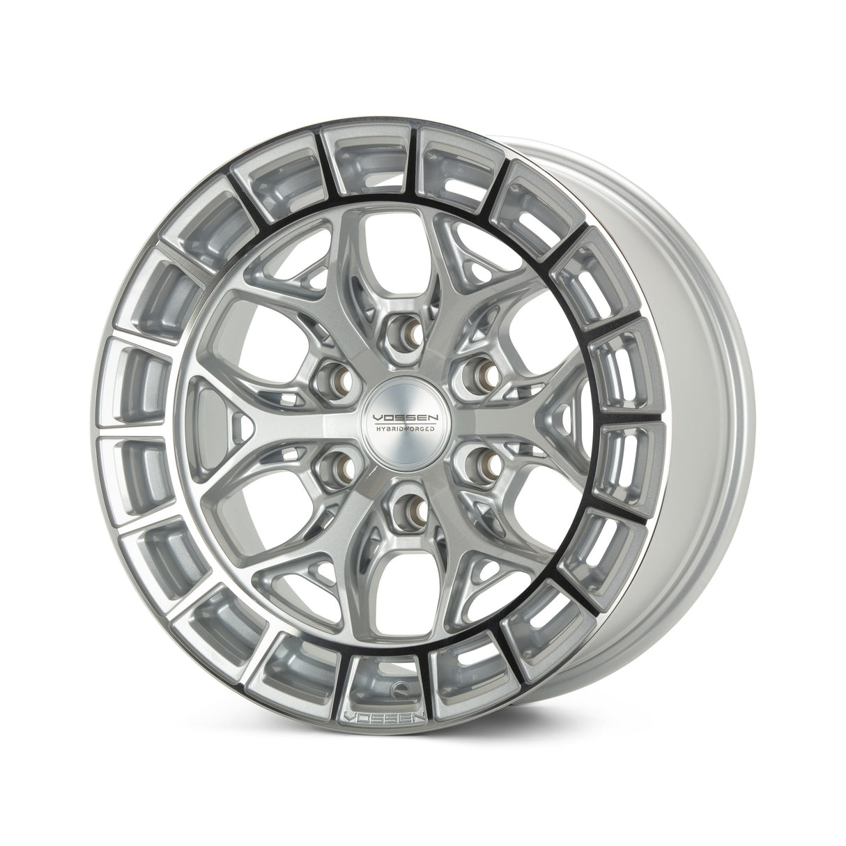 17" Vossen HFX1 Silver Polished 17x9 Concave Wheels Fits Toyota 4Runner 5th Gen