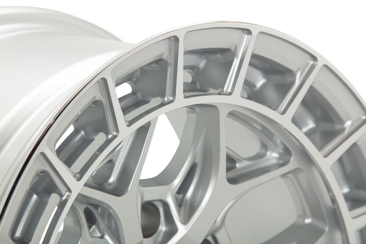 17" Vossen HFX1 Silver Polished 17x9 Concave Wheels Rims Fits Ford Bronco Raptor