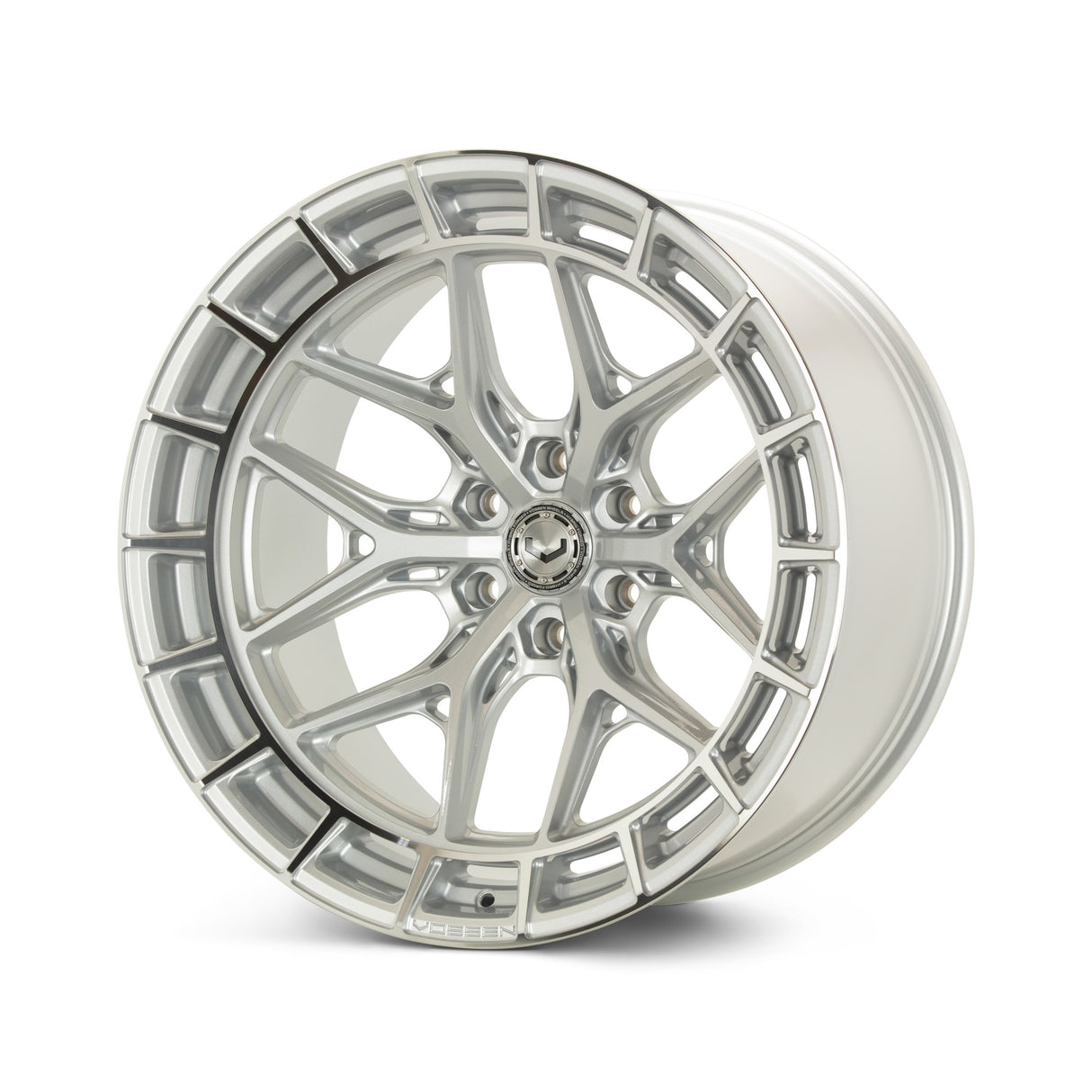 22" Vossen HFX1 Silver Polished 22x12 Concave Wheels Rims Fits RAM 1500 TRX