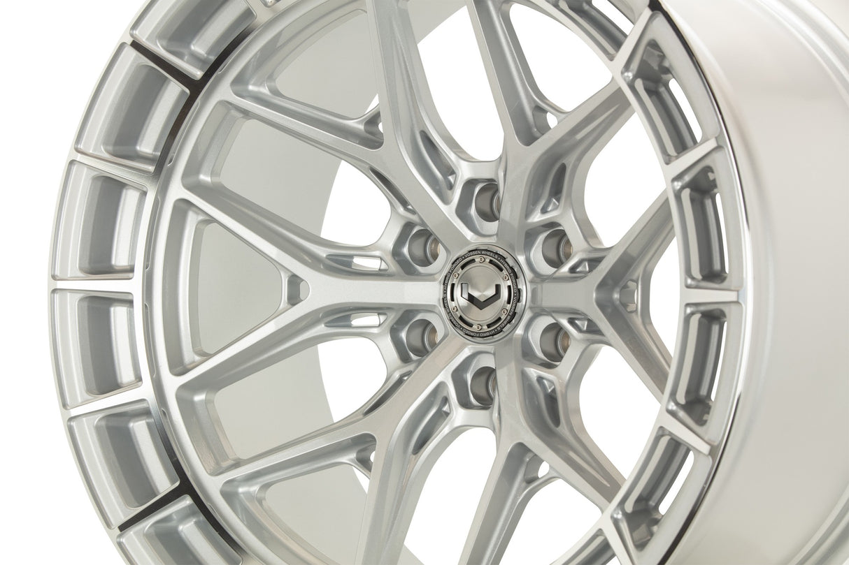22" Vossen HFX1 Silver Polished 22x12 Concave Wheels Fits Ford F150 2021 and Up
