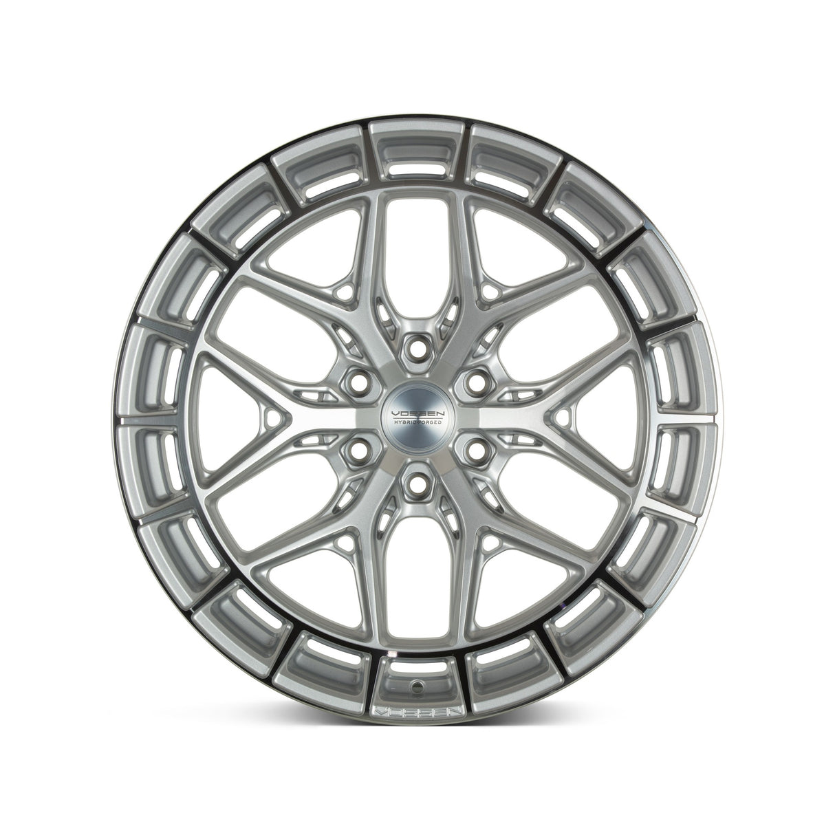 22" Vossen HFX1 Silver Polished 22x9.5 Concave Wheels Rims Fits RAM 1500