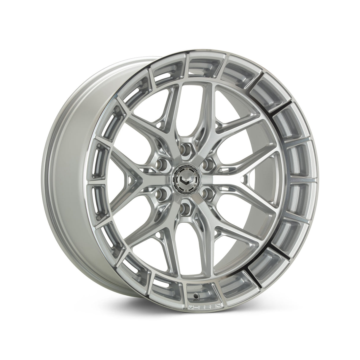 20" Vossen HFX1 Silver Polished 20x9.5 Wheels Fits Toyota Sequoia 2nd Gen