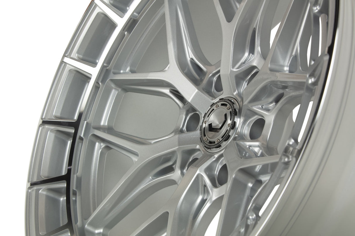 24" Vossen HFX1 Silver Polished 24x10 Concave Wheels Rims Fits Chevrolet Tahoe