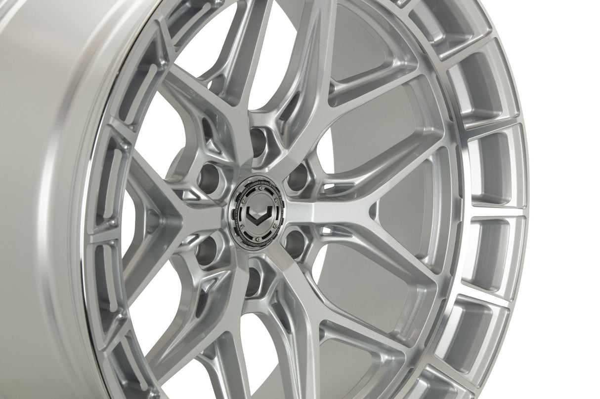 20" Vossen HFX1 Silver Polished 20x9.5 Concave Wheels Fits Chevrolet Suburban