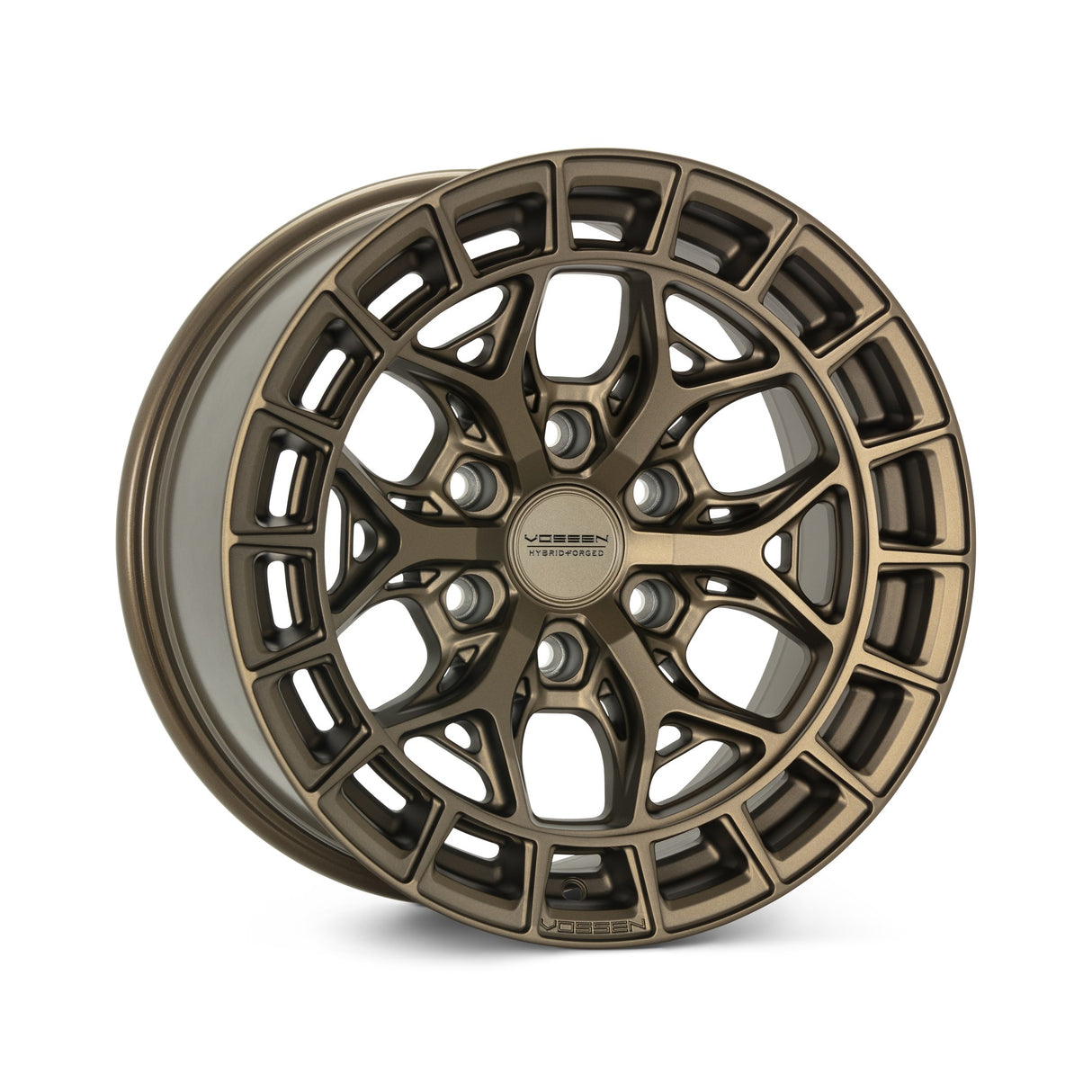 17" Vossen HFX1 Terra Bronze 17x9 Concave Wheels Rims Fits Ford Bronco