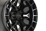 17" Vossen HFX1 Tinted Gloss Black 17x9 Concave Wheels Rims Fits Lexus GX470