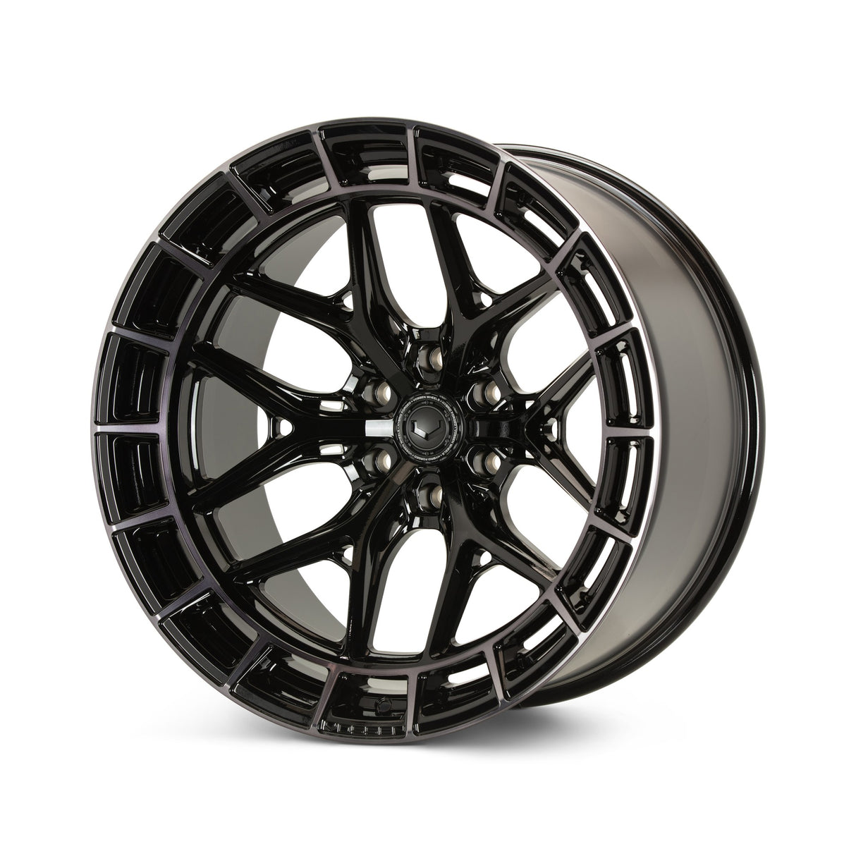 22" Vossen HFX1 Tinted Gloss Black 22x12 Concave Wheels Fits Ford F150 2015-2020