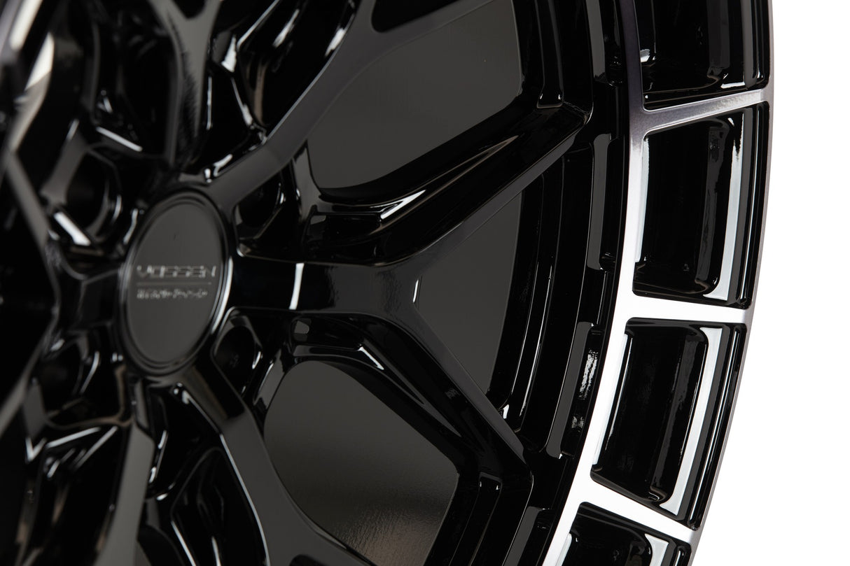 22" Vossen HFX1 Tinted Gloss Black 22x9.5 Wheels Fits Toyota Sequoia 2nd Gen