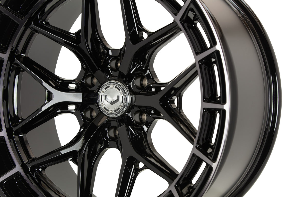 22" Vossen HFX1 Tinted Gloss Black 22x9.5 Concave Wheels Fits Chevrolet Tahoe
