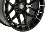 22" Vossen HFX1 Tinted Gloss Black 22x10 Concave Wheels Rims Fits RAM 1500 TRX