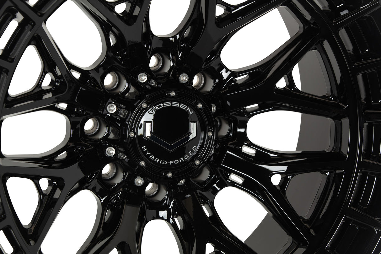 22" Vossen HFX1 Gloss Black 22x10 Concave Wheels Rims Fits RAM 2500 3500