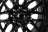 18" Vossen HFX1 Gloss Black 18x9 Wheels Fits Chevy Silverado 2500HD 3500HD