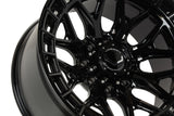 24" Vossen HFX1 Gloss Black 24x12 Concave Wheels Fits GMC Sierra 2500HD 3500HD
