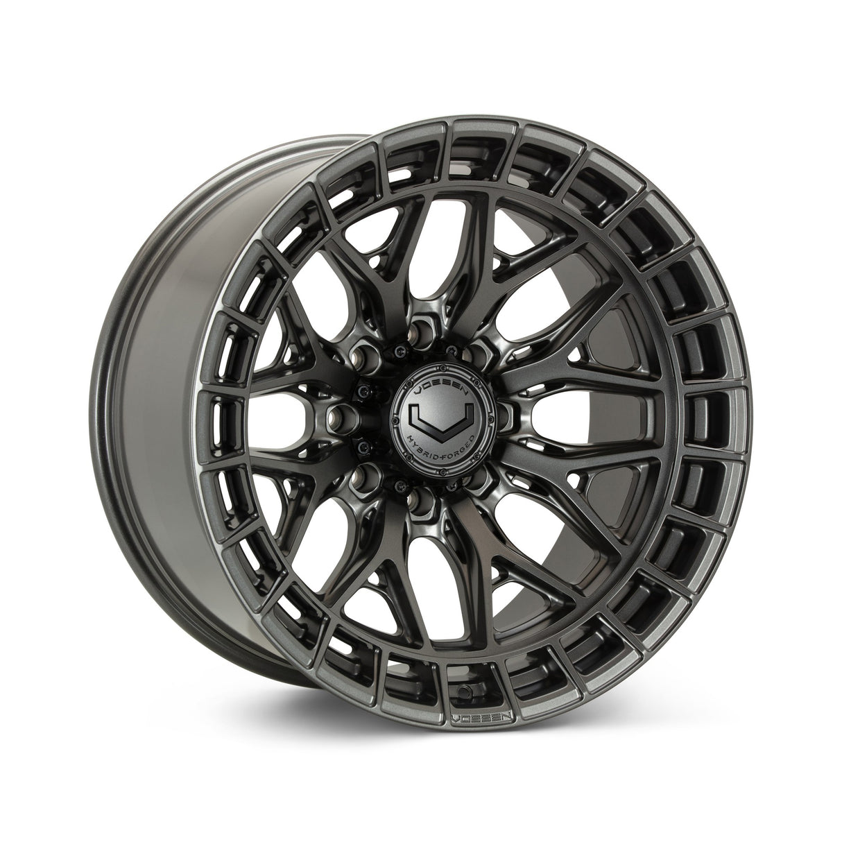 24" Vossen HFX1 Matte Gunmetal 24x12 Concave Wheels Fits Dodge Ram 2500 3500