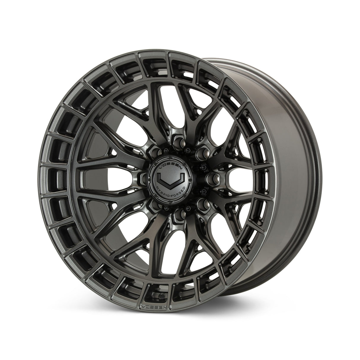 24" Vossen HFX1 Matte Gunmetal 24x12 Concave Wheels Fits GMC Sierra HD 2001-2010