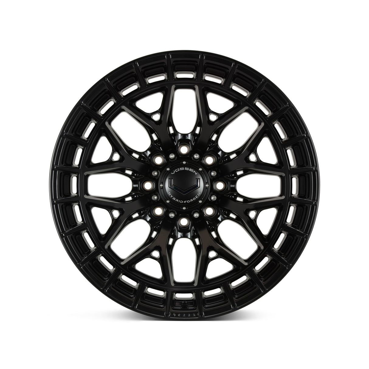 20" Vossen HFX1 Satin Black 20x10 Wheels Fits Chevy Silverado HD 2001-2010