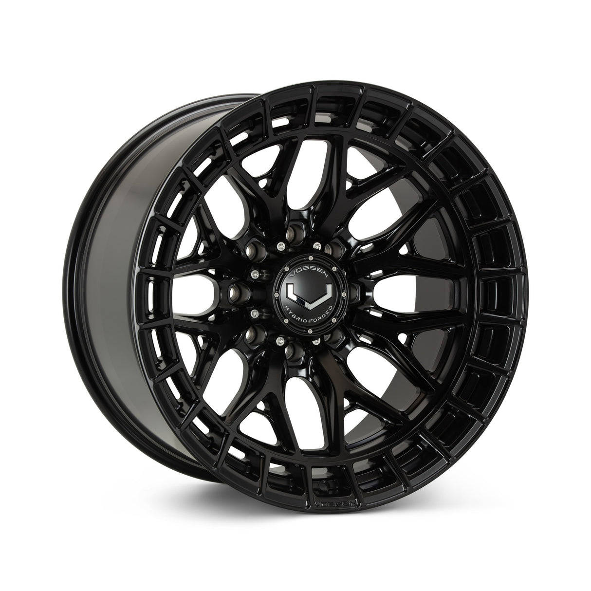 18" Vossen HFX1 Satin Black 18x9 Wheels Fits Chevy Silverado HD 2001-2010