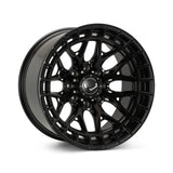 18" Vossen HFX1 Satin Black 18x9 Wheels Fits Chevy Silverado HD 2001-2010
