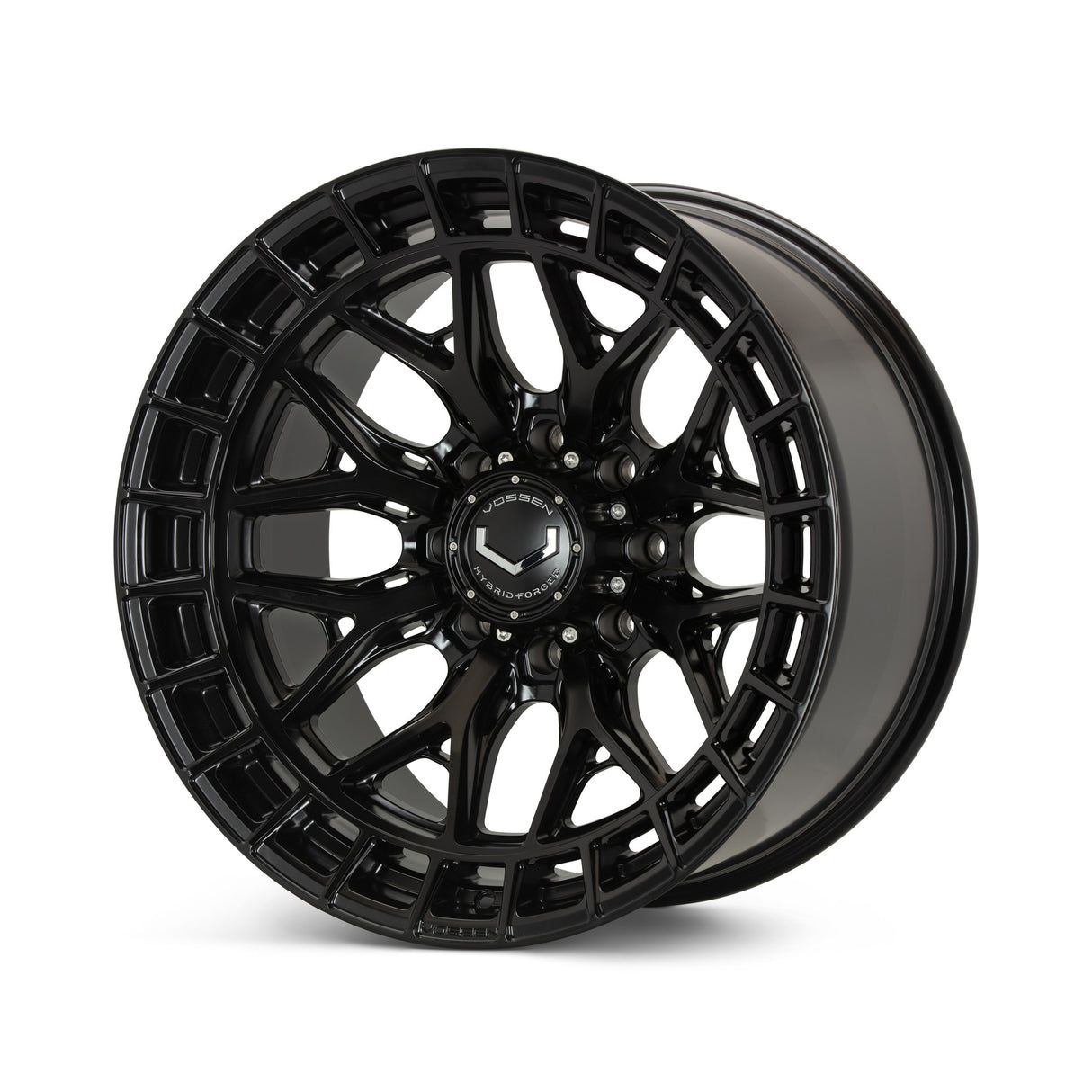 18" Vossen HFX1 Satin Black 18x9 Wheels Fits Chevy Silverado HD 2001-2010