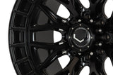 22" Vossen HFX1 Satin Black 22x12 Wheels Fits Chevy Silverado 2500HD 3500HD