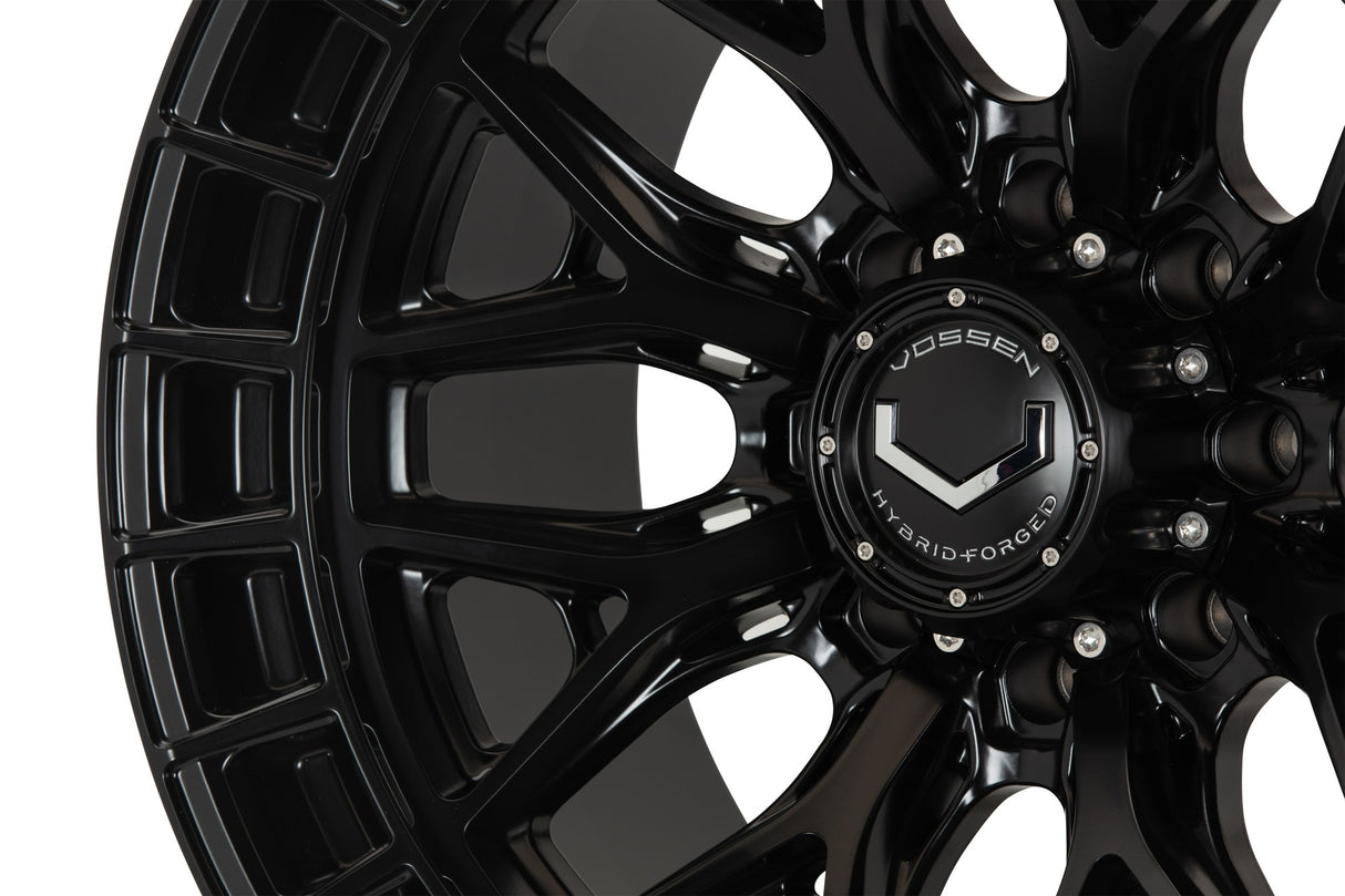 18" Vossen HFX1 Satin Black 18x9 Wheels Fits Chevy Silverado 2500HD 3500HD