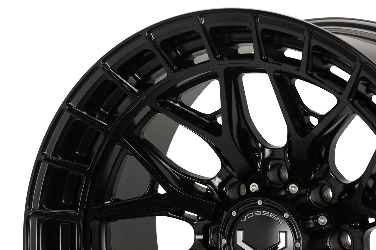 22" Vossen HFX1 Satin Black 22x12 Concave Wheels Rims Fits Dodge Ram 2500 3500
