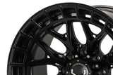 22" Vossen HFX1 Satin Black 22x10 Wheels Fits Chevy Silverado HD 2001-2010