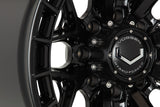 24" Vossen HFX1 Satin Black 24x12 Concave Wheels Fits GMC Sierra HD 2001-2010