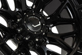 20" Vossen HFX1 Satin Black 20x10 Wheels Fits Chevy Silverado 2500HD 3500HD