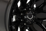 24" Vossen HFX1 Satin Black 24x12 Wheels Fits Chevy Silverado HD 2001-2010