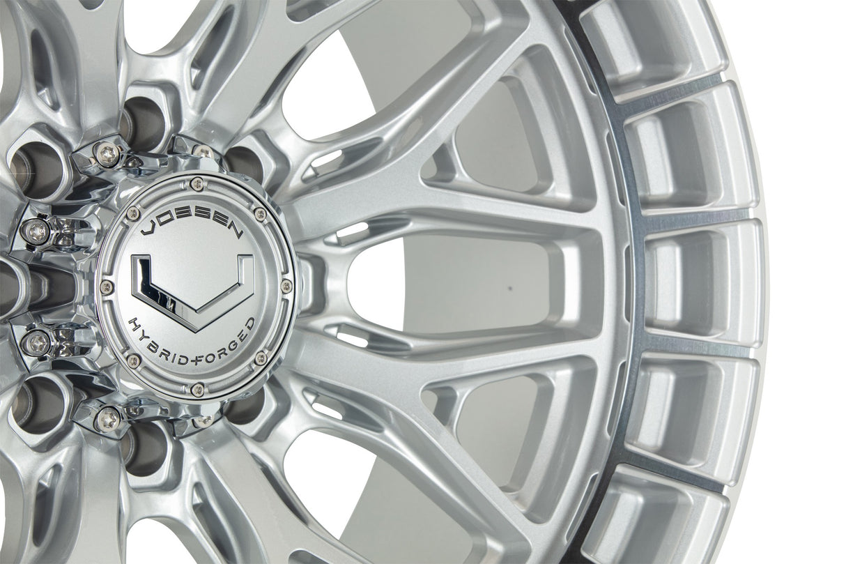 22" Vossen HFX1 Silver Polished 22x10 Wheels Fits Chevy Silverado HD 2001-2010