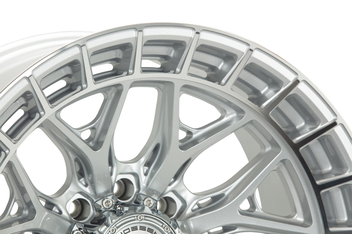 22" Vossen HFX1 Silver Polished 22x12 Wheels Fits Chevy Silverado 2500HD 3500HD