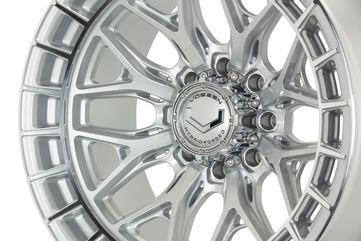 22" Vossen HFX1 Silver Polished 22x10 Wheels Fits GMC Sierra 2500HD 3500HD