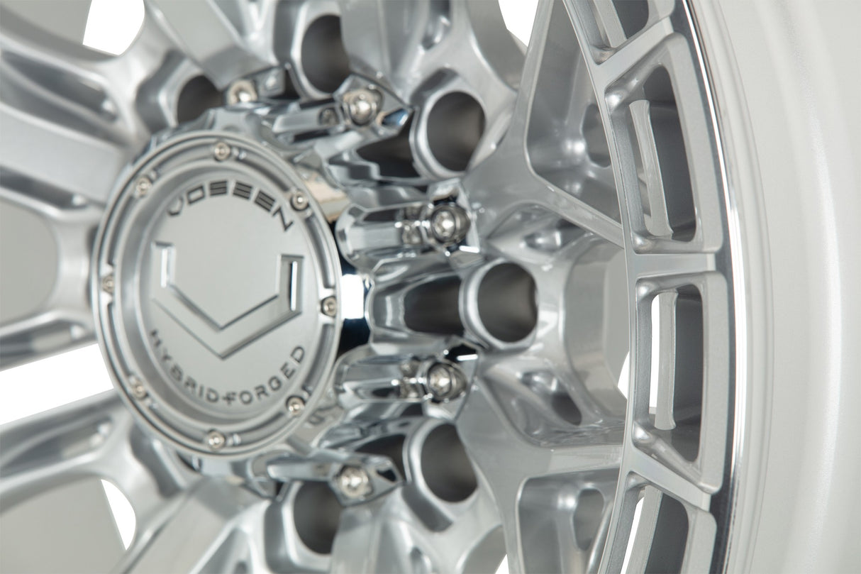 24" Vossen HFX1 Silver Polished 24x12 Wheels Fits Chevy Silverado HD 2001-2010