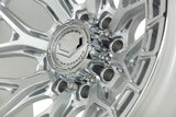 22" Vossen HFX1 Silver Polished 22x10 Wheels Fits GMC Sierra 2500HD 3500HD