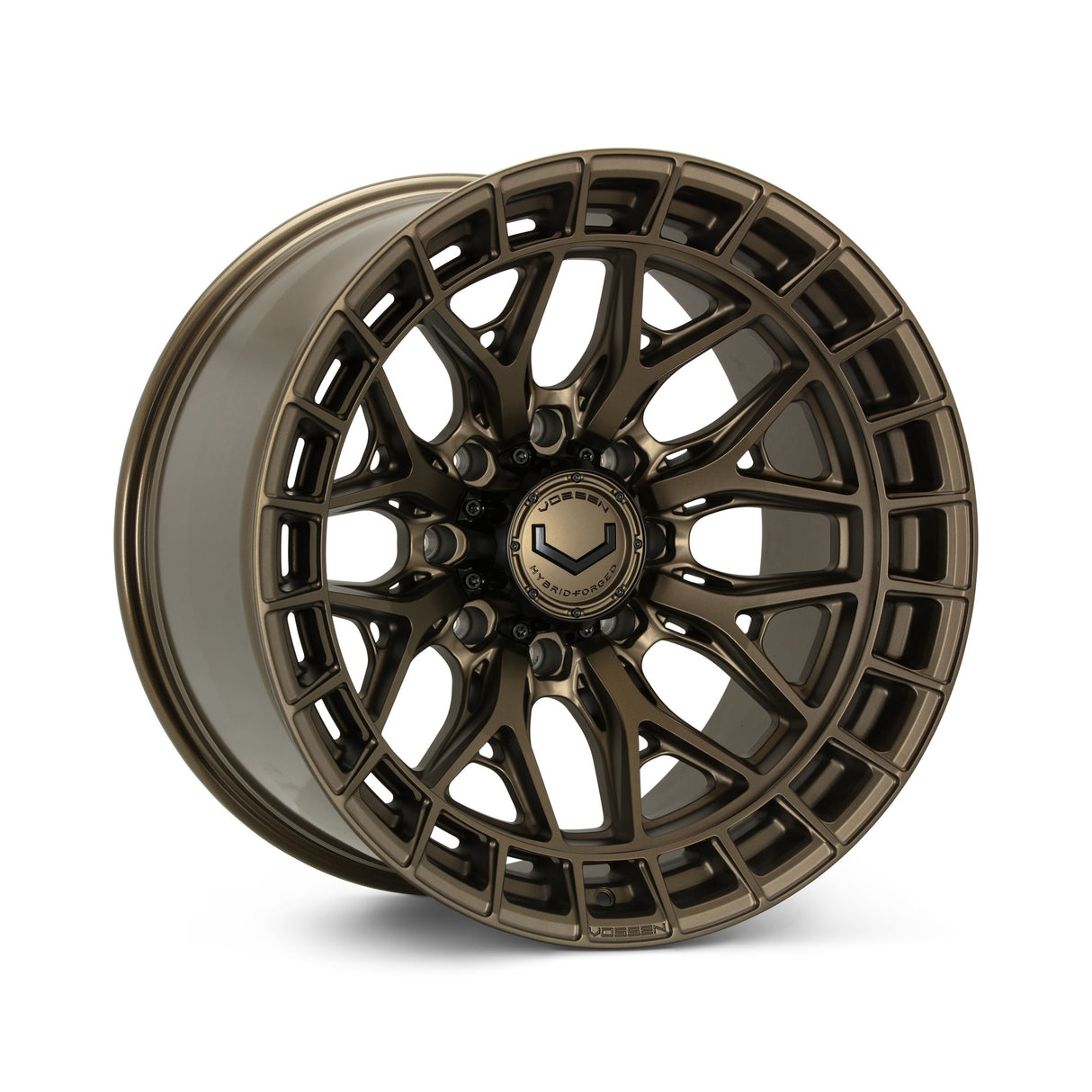 24" Vossen HFX1 Terra Bronze 24x12 Wheels Fits Chevy Silverado 2500HD 3500HD