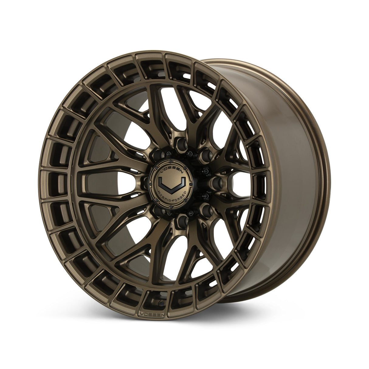 22" Vossen HFX1 Terra Bronze 22x12 Wheels Fits Chevy Silverado HD 2001-2010