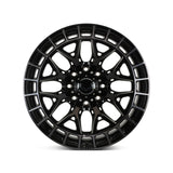 22" Vossen HFX1 Tinted Gloss Black 22x12 Wheels Fits GMC Sierra HD 2001-2010
