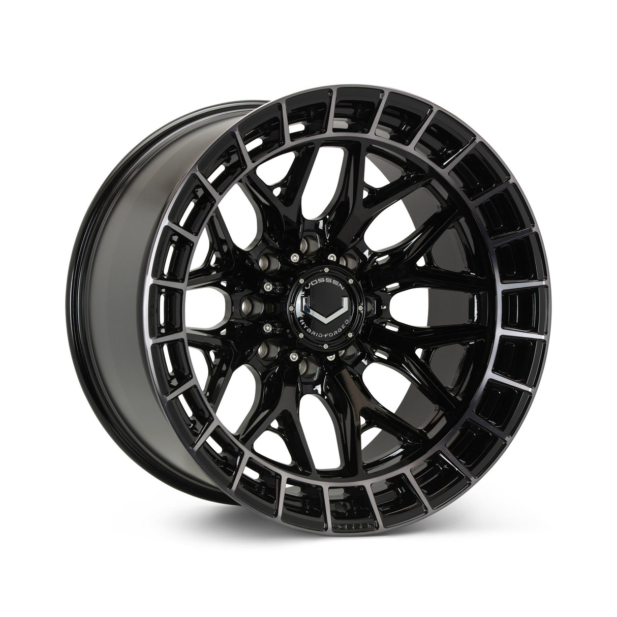 22" Vossen HFX1 Tinted Gloss Black 22x12 Wheels Fits GMC Sierra HD 2001-2010