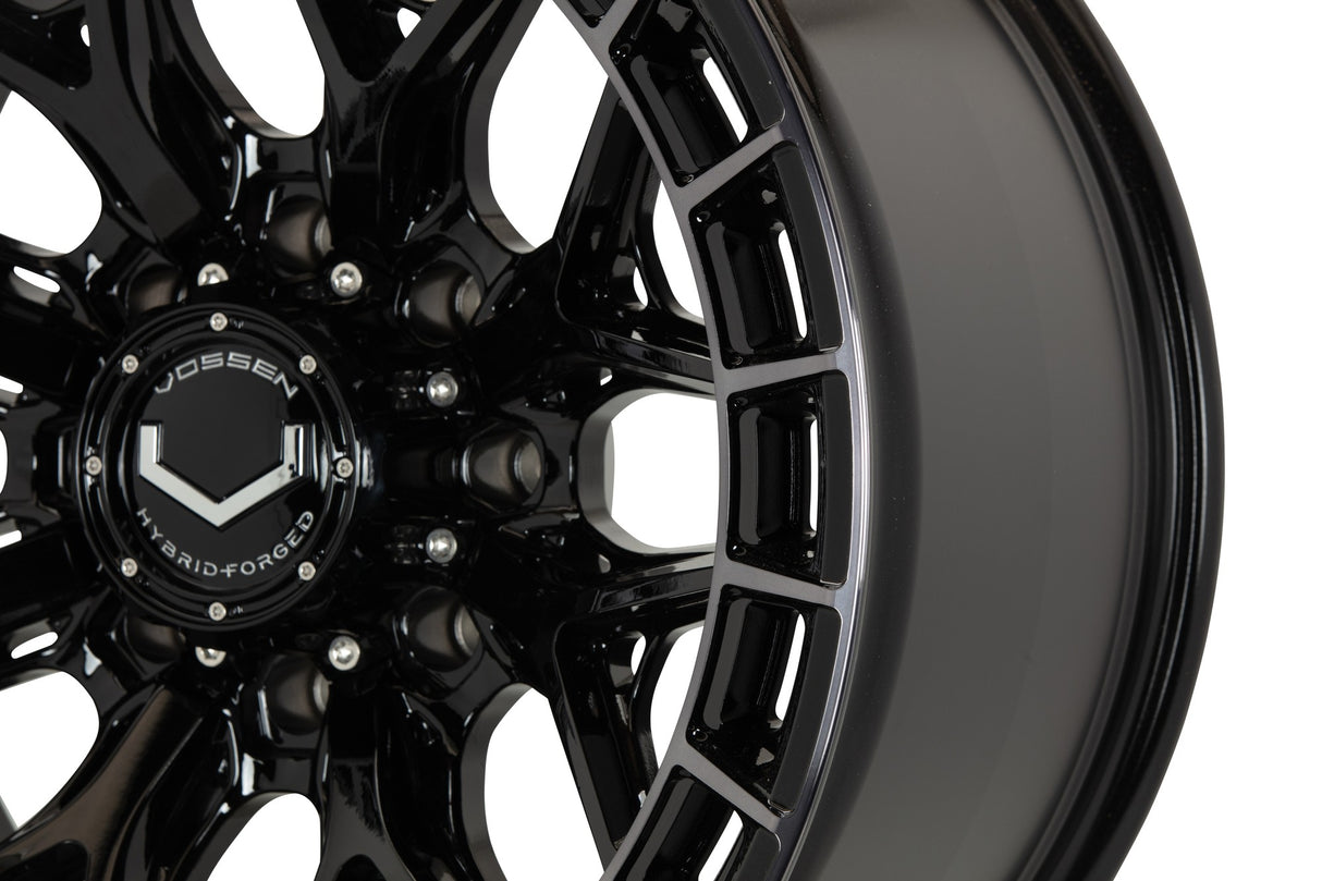22" Vossen HFX1 Tinted Gloss Black 22x12 Wheels Fits Chevy Silverado 2500HD
